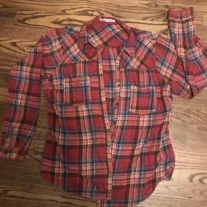 Plaid lightweight flannel